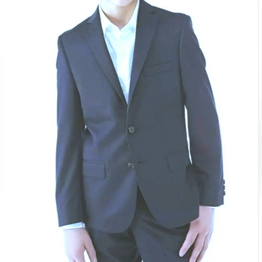 LAUREN RALPH LAUREN BOYS 18R BLAYTON LIGHT BLUE w/Pin Stripe BLAZER NWT